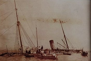 Затонулий пароплав консерваторів «Лаутаро» (20 січня 1902, Панама)