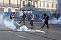 Utilisation de gaz lacrymogène durant une manifestation des Gilets jaunes, le 23 mars 2019.