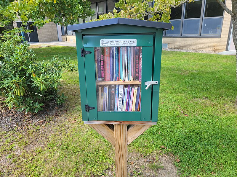 File:Little Free Library, George Hersey Robertson School, South Coventry CT.jpg