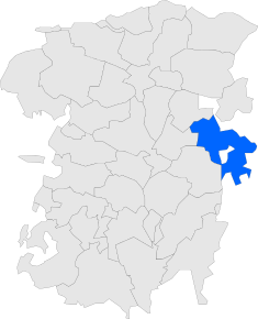 Poziția localității Borredà
