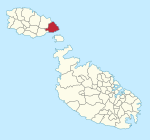 Locator map Qala in Malta.svg