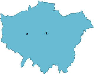 Ceremonijalne grofovije regije London1. City of London 2. Veliki London