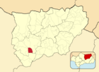 Расположение муниципалитета Лос-Вильярес на карте провинции
