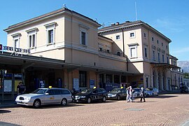 La gare de Lugano avant la rénovation de 2016 à 2017.