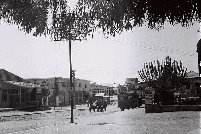 Main street of Rehovot in 1933