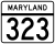 Maryland Route 323-markering