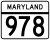 Maryland Route 978 markør