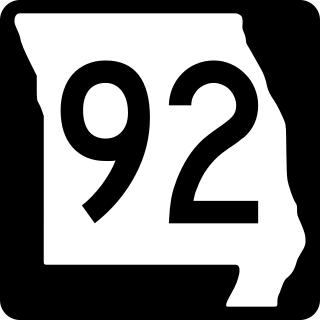 <span class="mw-page-title-main">Missouri Route 92</span> State highway in Missouri