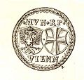 regiowiki:Datei:MZK 11 1866 Wappen der Stadt Wien Fig 19 Salvatormedaille - Rückseite 1484.jpg