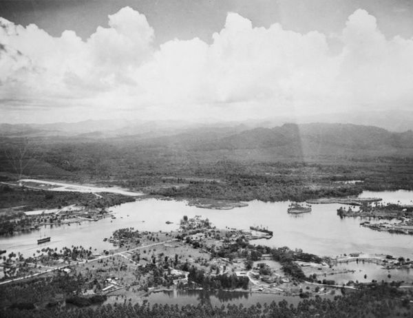 Madang harbour, October 1945