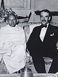 Thumbnail for File:Mahatma Gandhi and Richard Casey.jpg