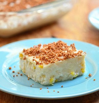 <span class="mw-page-title-main">Maja blanca</span> Filipino pudding of coconut milk and cornstarch