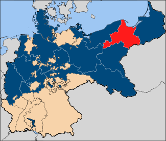 Lage des Landkreises Westpreußen en Sachsen