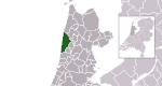 Carte de localisation de Bergen, Hollande-Septentrionale