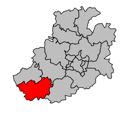 Cantone di Poix-de-Picardie – Mappa