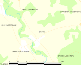 Mapa obce Épagne