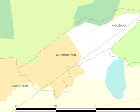 Poziția localității Schirrhoffen