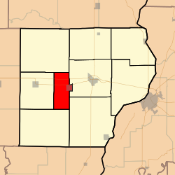 Map highlighting Bridgeport Township, Lawrence County, Illinois.svg