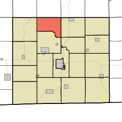 На карте отмечен поселок Харитон, округ Аппануз, штат Айова. Svg