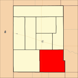 Map highlighting Lamont Township, Hamilton County, Kansas.svg