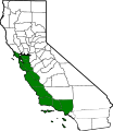 2009: Bill Maze's proposal   Coastal or Western California