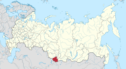 Republikken Altajs placering i Rusland