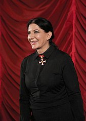 Performance artist Marina Abramovic Marina Abramovic - The Artist Is Present - Viennale 2012 i.jpg