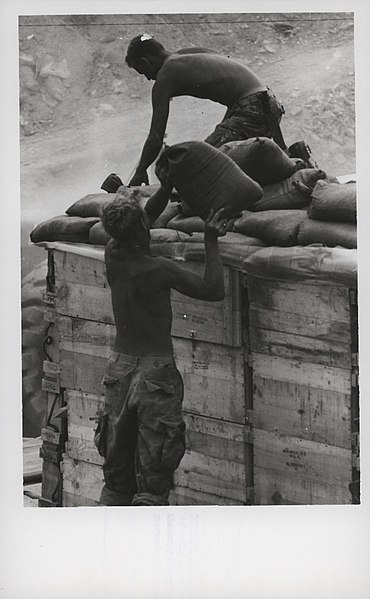 File:Marines Add Sandbag Reinforcements, 1969 (28717412863).jpg
