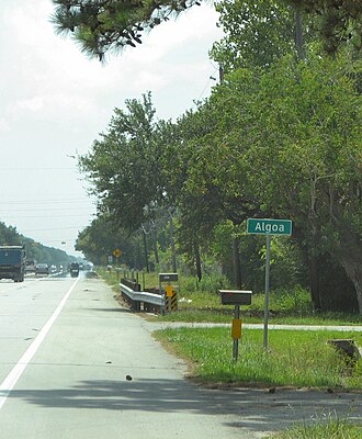 Algoa townsite marker Marker in Algoa Texas.jpg