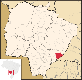 Location of Anaurilândia in Mato Grosso do Sul