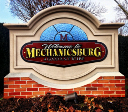 Mechanicsburg, Pennsylvania Welcome Sign