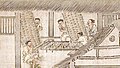 Men preparing twig frames where silkworms will spin cocoons (Sericulture by Liang Kai, 1200s).jpg