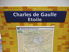 Sign in the station