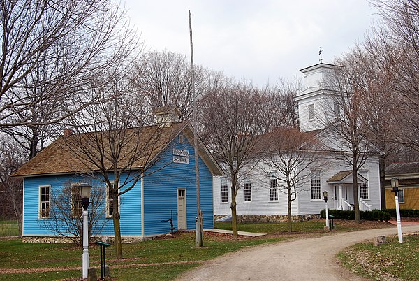 Mill Race Village - Wash Oak School and New School Church