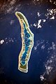 Auf diesem Atoll in Kiribati wurde zuerst auf der Welt das neue Jahrtausend begrüßt. Daher heißt es nun Millennium Island, also Jahrtausendinsel.