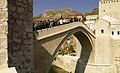 A "Ponte Velha" ("Stari most") em Mostar, reconstruída em 2004.