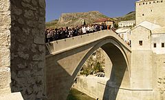 Il Ponte Vecchio di Mostar, ricostruito dopo la guerra