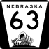 Nebraska Highway 63 znacznik