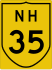 National Highway 35 marker