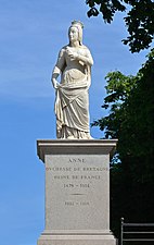 Statue de la duchesse Anne de Bretagne par Johann Dominik Mahlknecht - Cours Saint-Pierre, Nantes