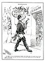Karikatur von Kaiser Wilhelm II. über seinen Besuch bei den Bonner Corps 1891