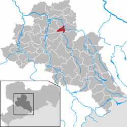 Niederstriegis - Carte