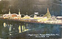 Night scene, Fraser's Million Dollar Pier, Ocean Park Cal.jpg