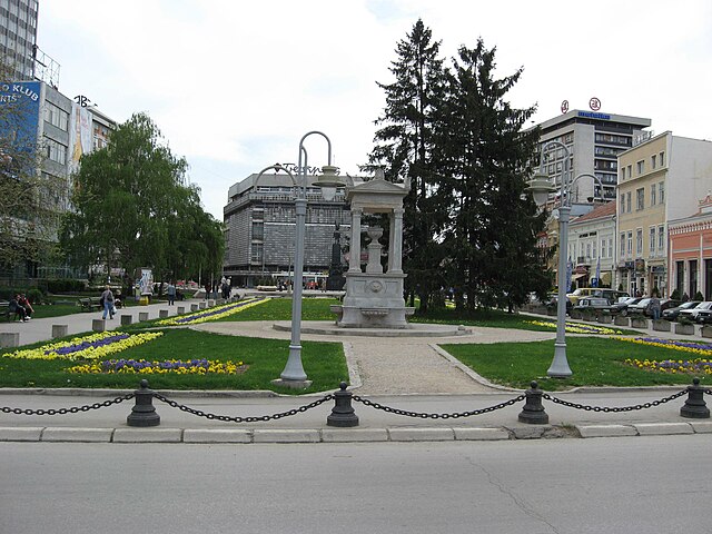 Center of Niš, the financial center of Southeastern Serbia