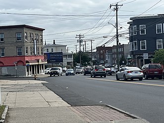 Storefronts along North Avenue.
