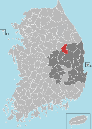 榮州市在韓國及慶尚北道的位置