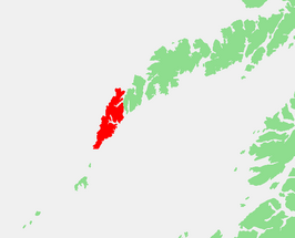 Kaart van Moskenesøya