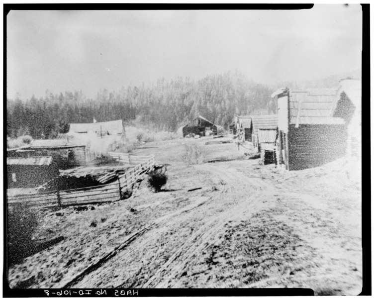 File:OVERVIEW OF THE TOWNSITE, LOOKING WEST Photographic copy of historic photograph. No date. Original print is located in Lemhi County Historical Museum, Salmon, Idaho. Photographer HABS ID,30-SAL.V,1-8.tif