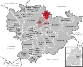 Poziția localității Ottenbach
