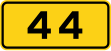 Danish national road number sign